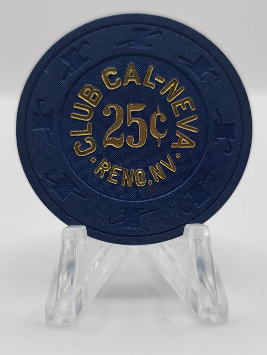 Club Cal-Neva Reno Nevada 1970 $.25 Chip N4331