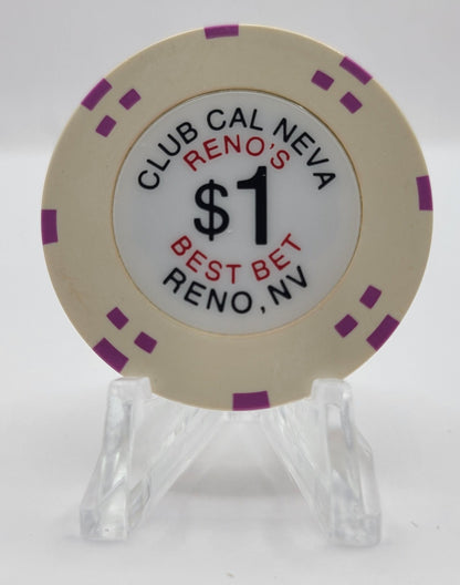 Club Cal-Neva Reno Nevada 2008 $1 Chip E8547