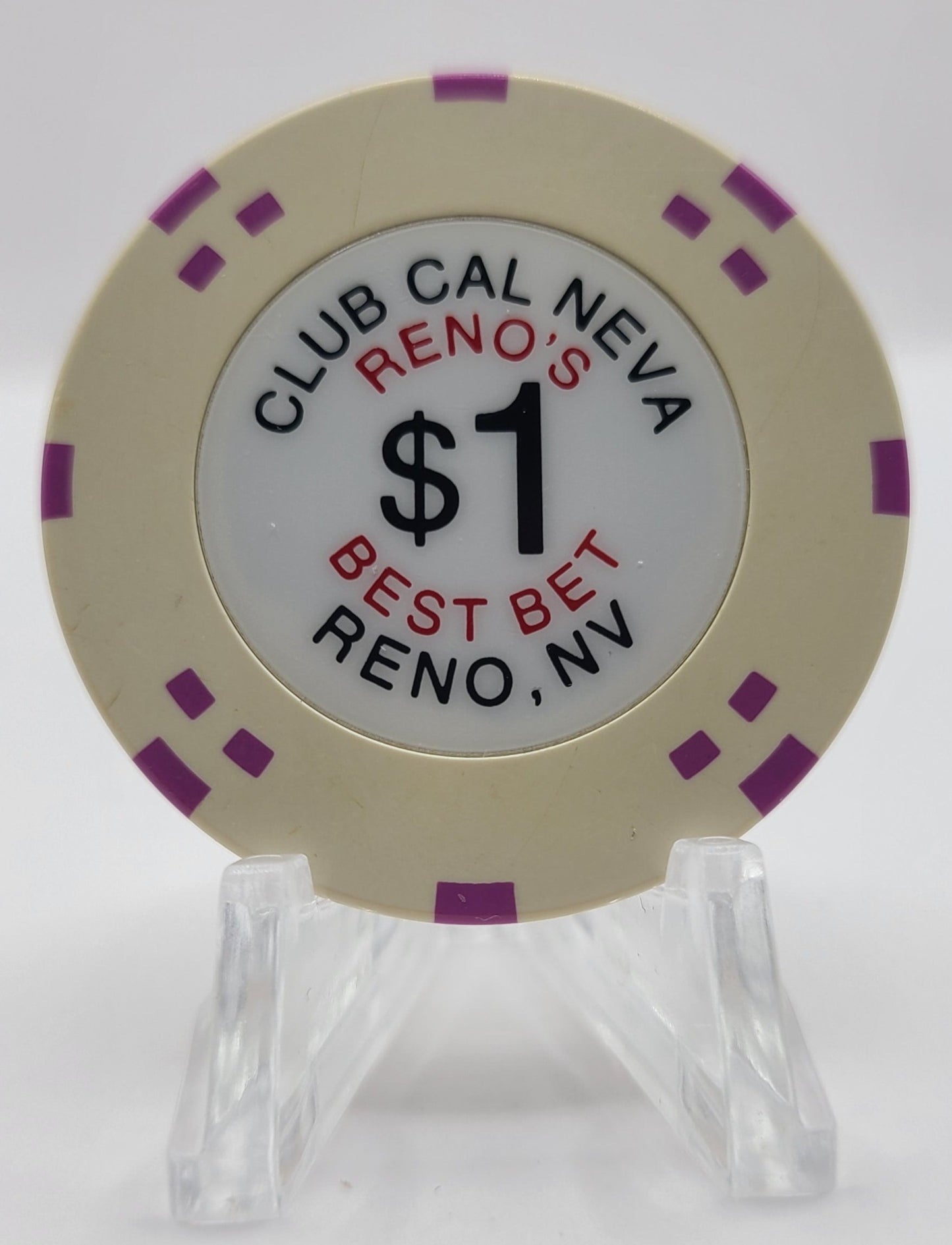 Club Cal-Neva Reno Nevada 2008 $1 Chip E8547