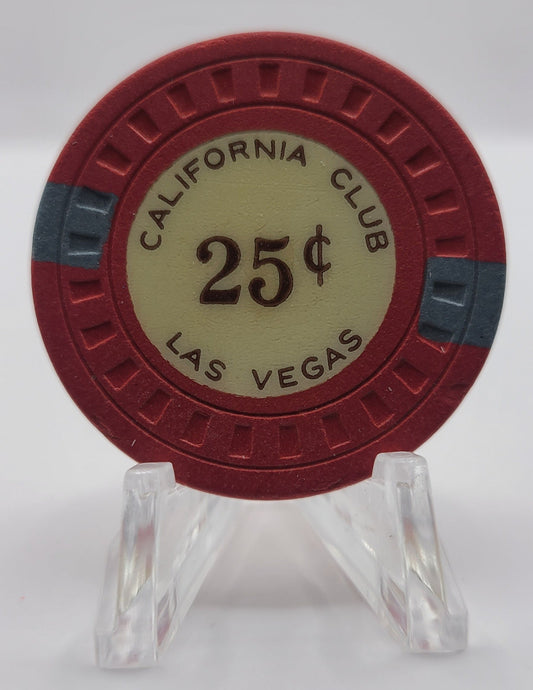 California Club Casino Las Vegas Nevada 1951 $.25 Chip N7436