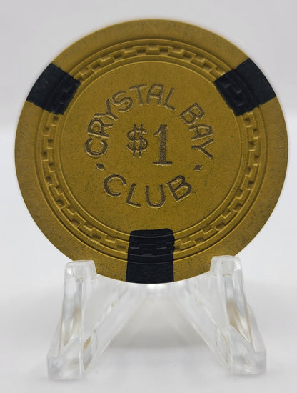 Crystal Bay Club, Crystal Bay NV $1 Casino Chip 1953 N5046