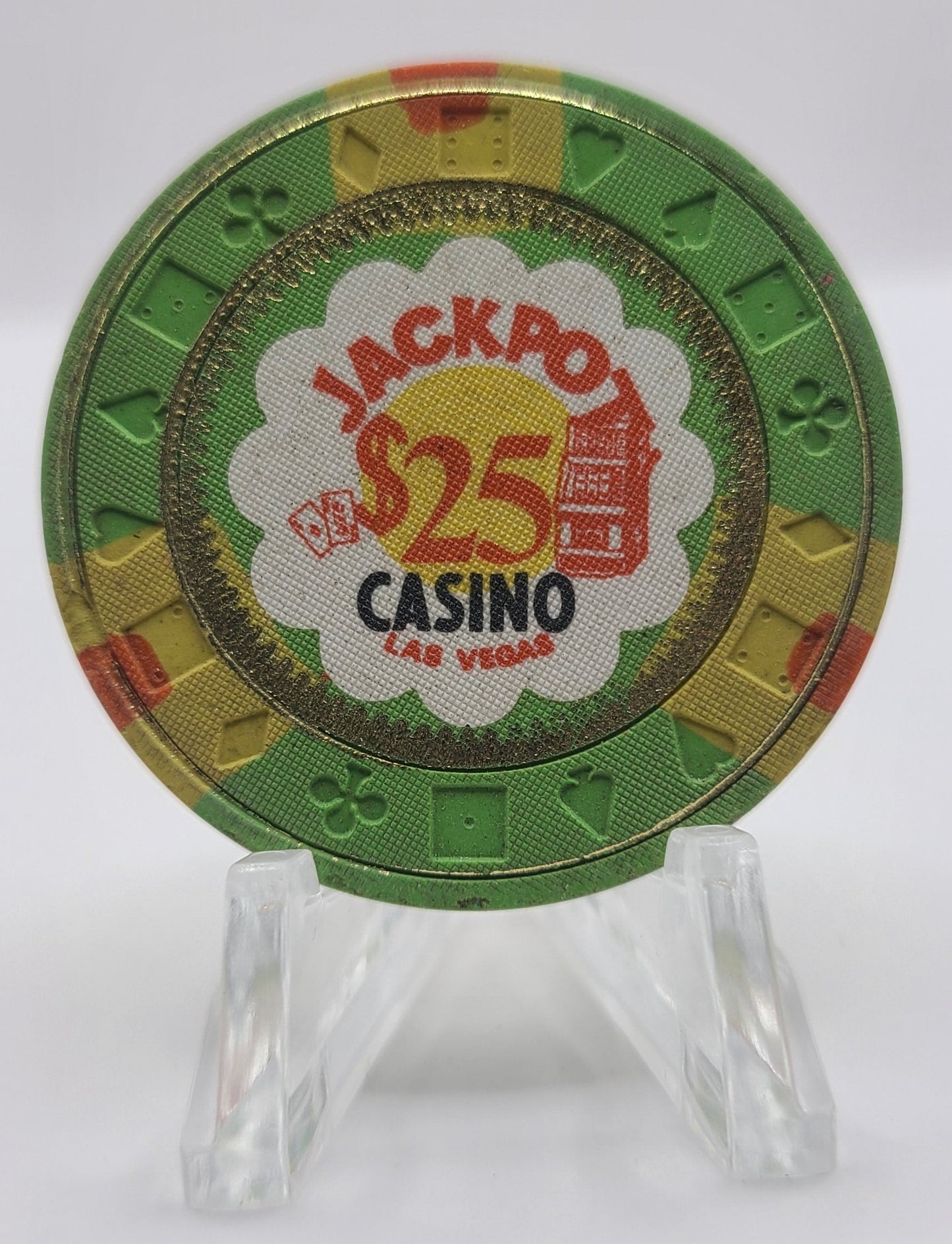 Jackpot Casino Las Vegas NV $25 Chip 1973 N1075