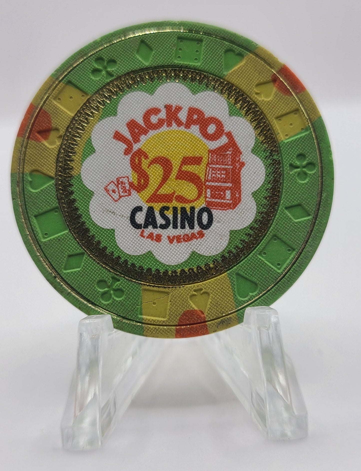 Jackpot Casino Las Vegas NV $25 Chip 1973 N1075