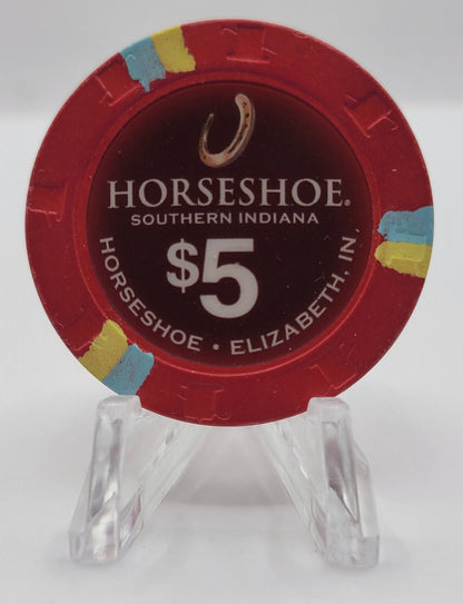 Horseshoe Casino Southern Indiana, Elizabeth lN $5 Chip