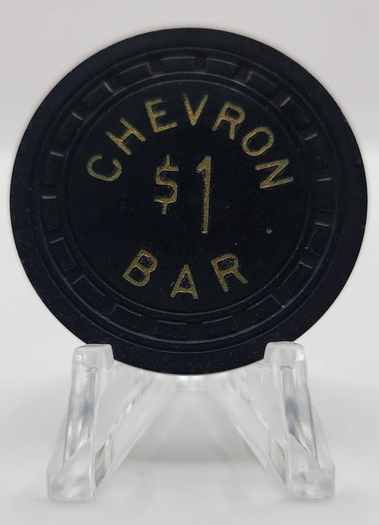 Chevron Bar Searchlight Nevada 1957 $1 Chip N6519