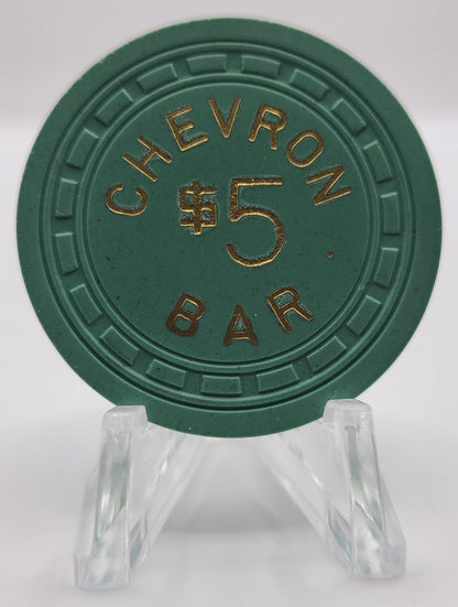 Chevron Bar Searchlight Nevada 1957 $5 Chip N6513