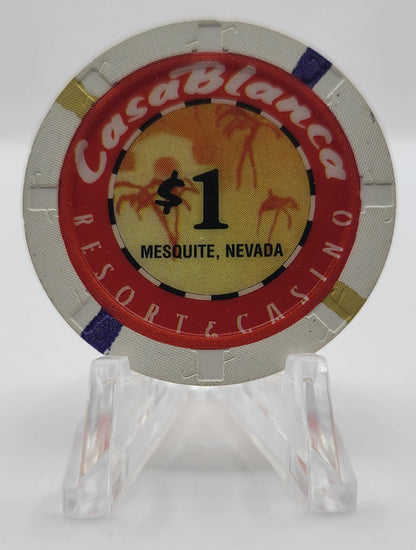 CasaBlanca Casino Mesquite Nevada 1997 $1 Chip N9438