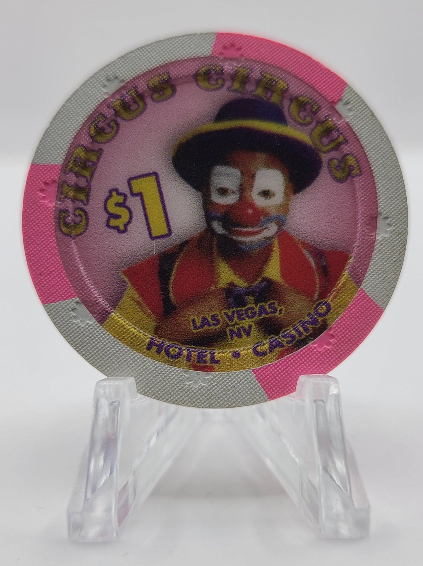 Circus Circus Casino Las Vegas Nevada 2010 $1 Chip E9648 "UNCIRCULATED"