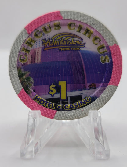 Circus Circus Casino Las Vegas Nevada 2010 $1 Chip E9648 "UNCIRCULATED"