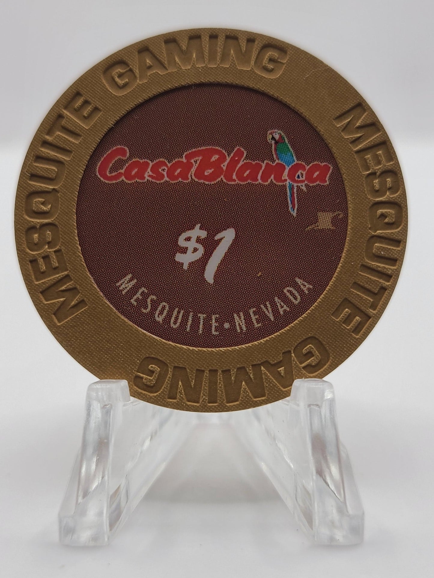 CasaBlanca Casino Mesquite Nevada 2015 $1 Chip D2023 "UNCIRCULATED"