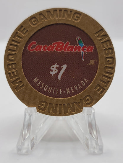 CasaBlanca Casino Mesquite Nevada 2015 $1 Chip D2023 "UNCIRCULATED"