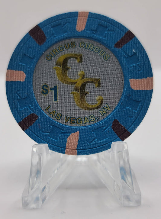 Circus Circus Casino Las Vegas Nevada 2019 $1 Chip D2944