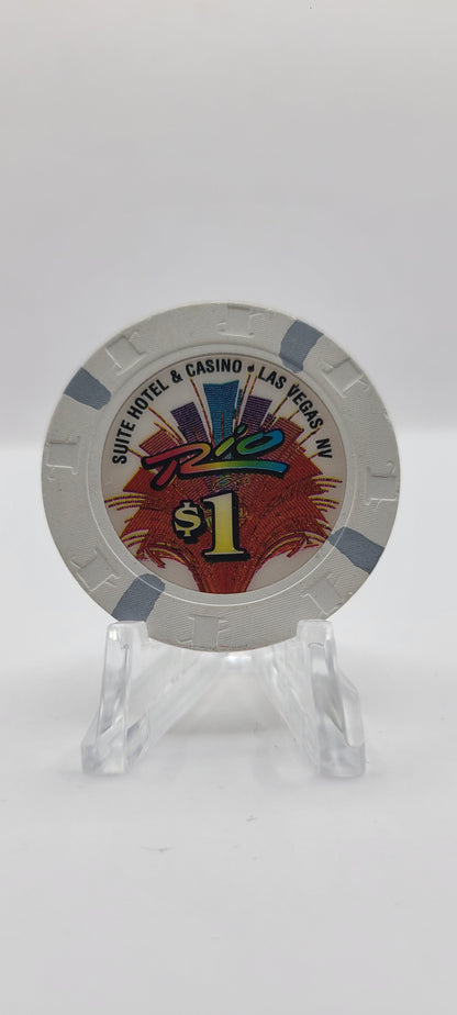 Rio Hotel Casino Las Vegas Nevada 1997 $1 Chip N9009