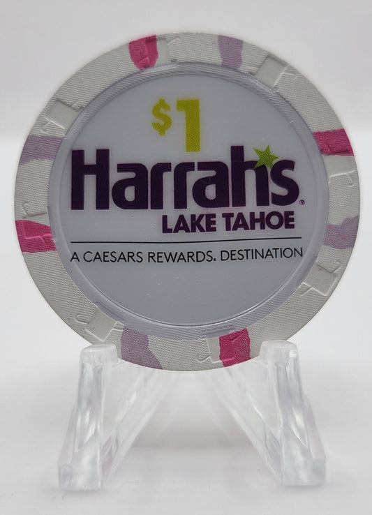 Harrahs Casino Lake Tahoe Nevada 2023 $1 Chip