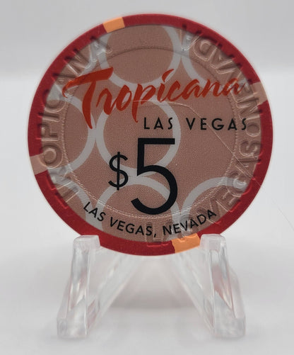 Tropicana Hotel Casino Las Vegas Nevada 2010 $5 Chip E9494