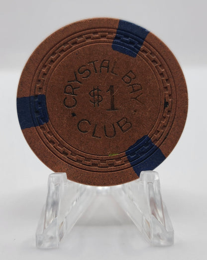 Crystal Bay Club Crystal Bay Nevada 1950's $1 Chip N5047