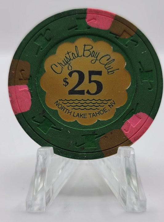 Crystal Bay Club Crystal Bay Nevada 1990 $25 Chip E0298