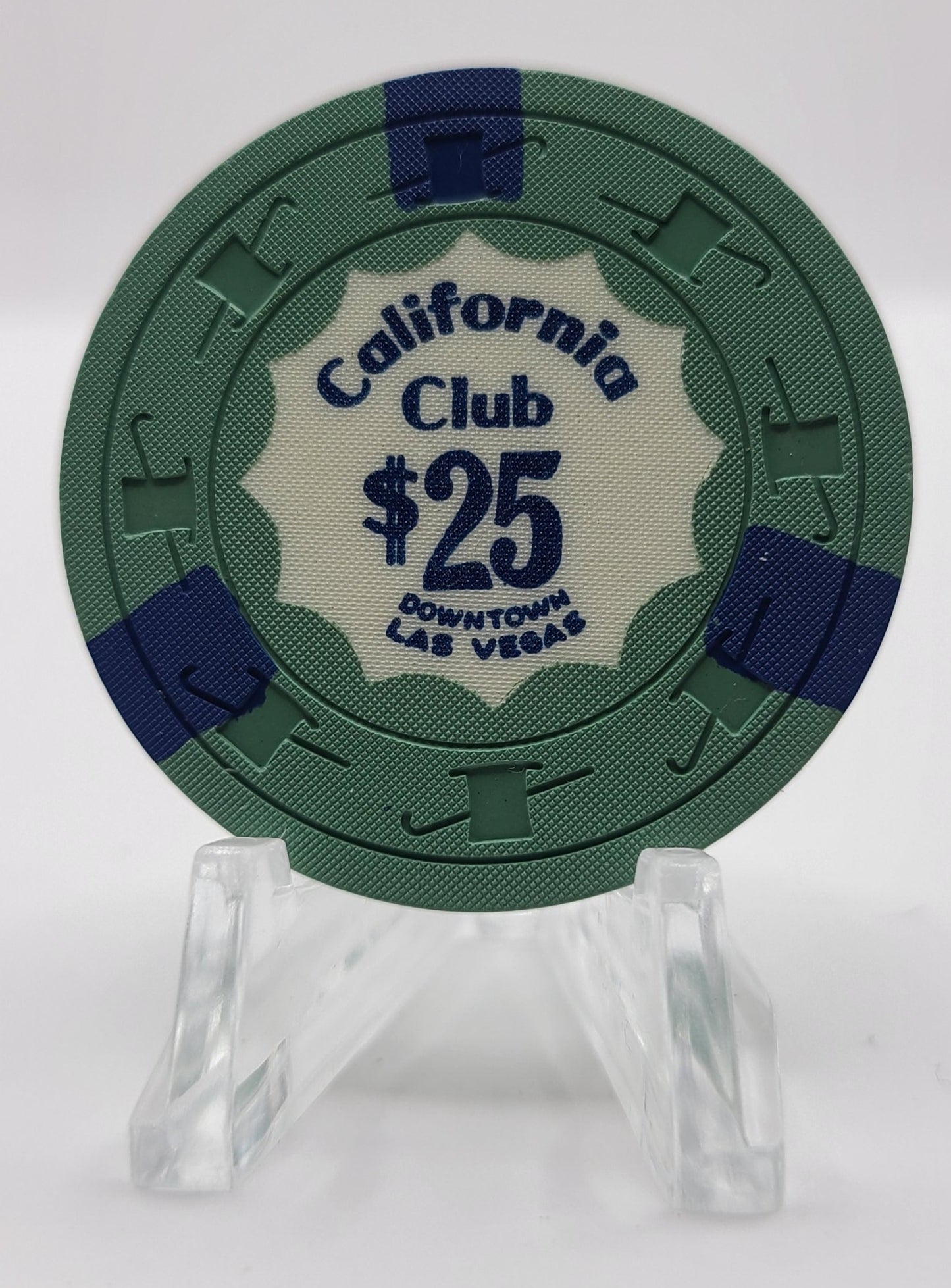 California Club Casino Las Vegas Nevada 1960's $25 Chip N1396