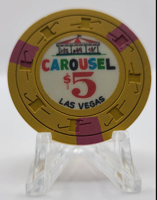 Carousel Casino Las Vegas NV $5 Chip 1965 N1427