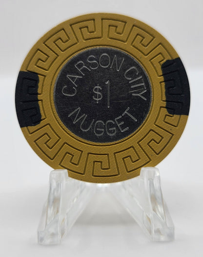 Nugget  (Carson City ) Carson City Nevada 1979 $1 Coin Inlay Chip N4996