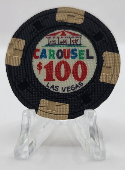 Carousel Casino Las Vegas Nevada 1965 $100 Chip N1417