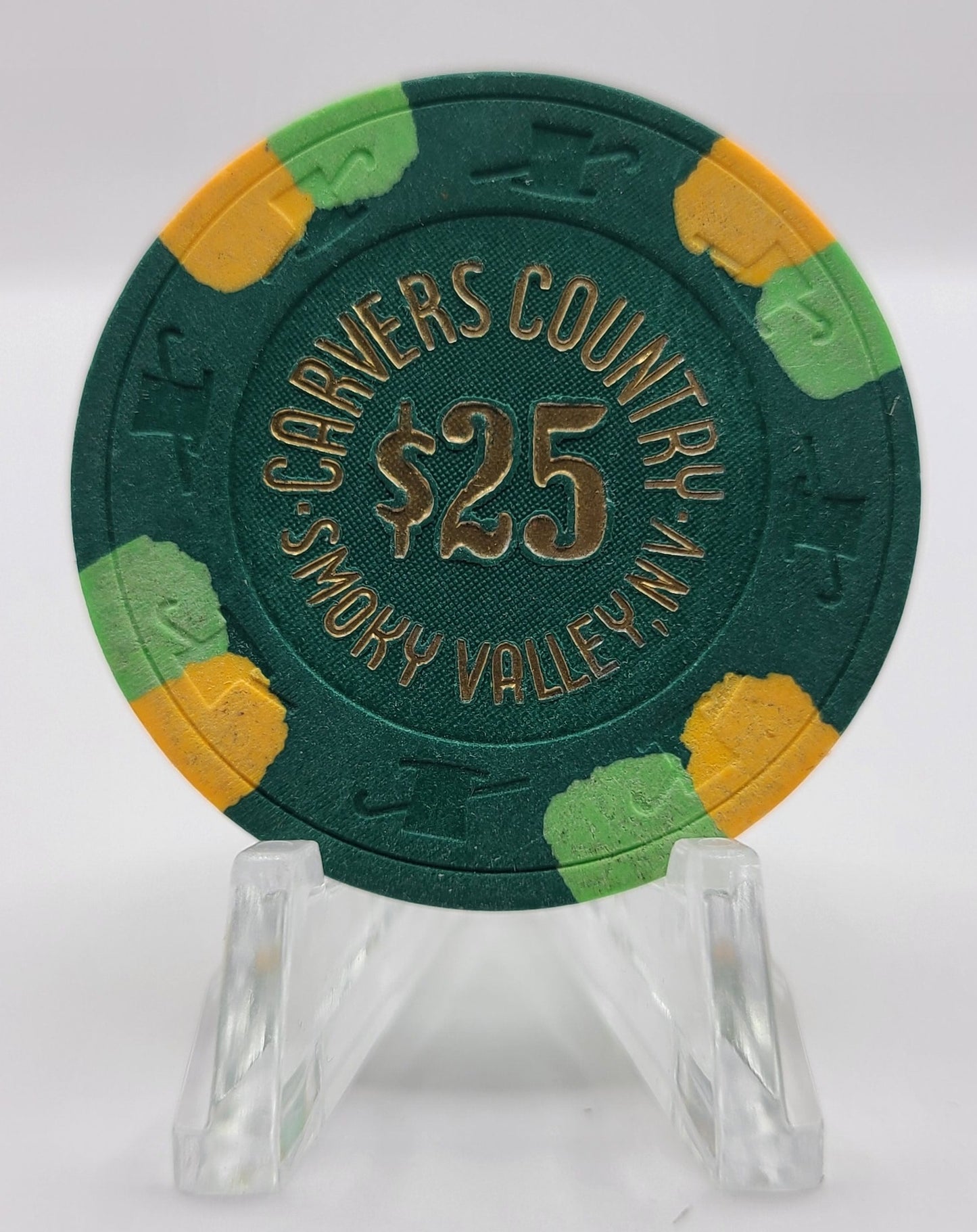 Carvers Country Smoky Valley Nevada 1983 $25 Chip N2603