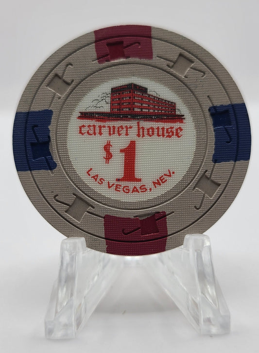 Carver House Las Vegas Nevada 1961 $1 Chip N1429