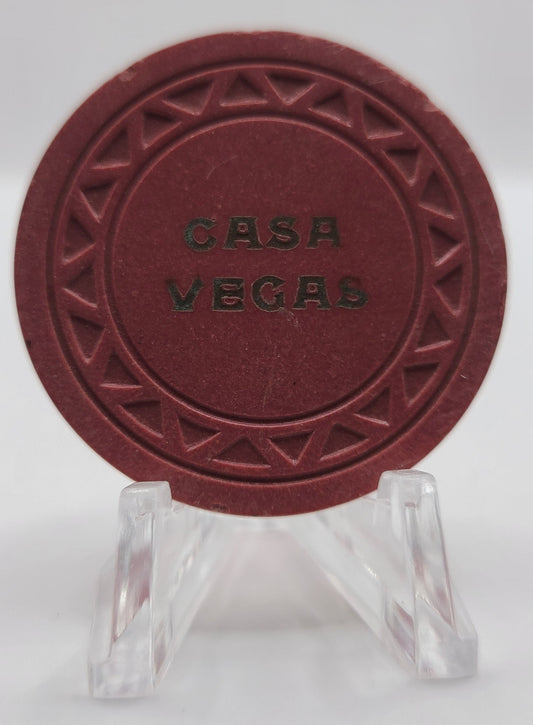 Casa Vegas Las Vegas Nevada 1945 $5 Chip E6081