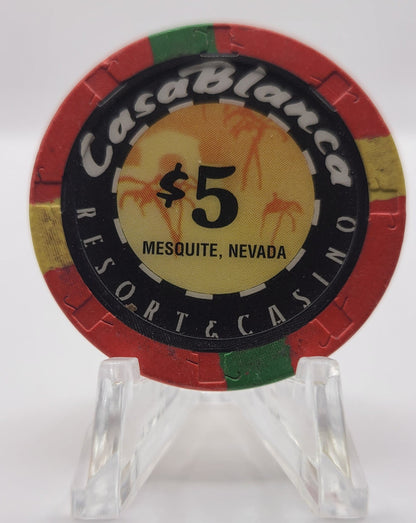 CasaBlanca Casino Mesquite Nevada 1997 $5 Chip N9439