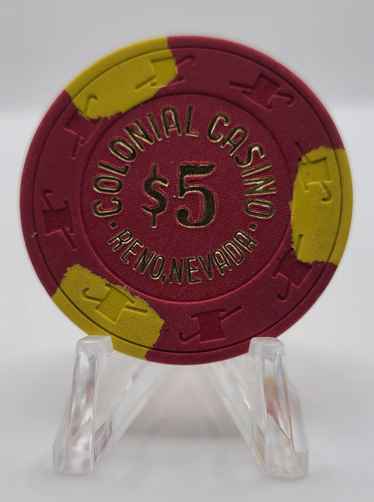 Colonial Casino Reno Nevada 1978 $5 Chip N2001