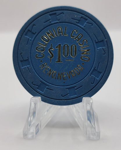 Colonial Casino Reno Nevada 1978 $1 Chip N5032