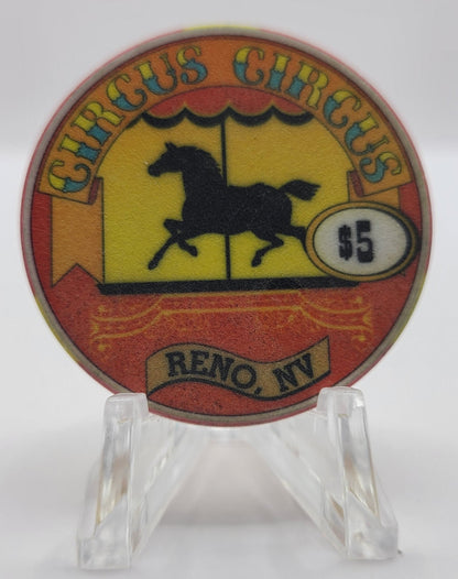 Circus Circus Casino Reno Nevada 1997 $5 Chip N0655.1