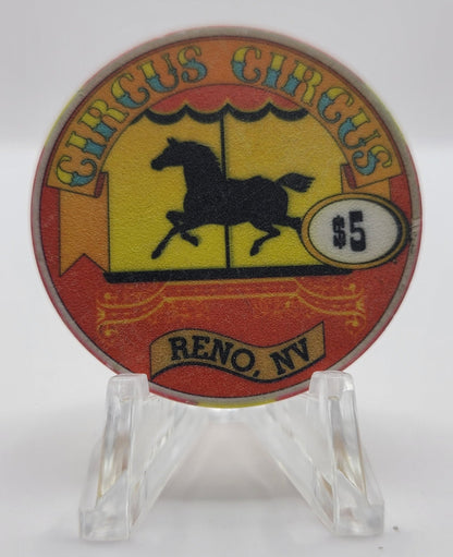 Circus Circus Casino Reno Nevada 1997 $5 Chip N0655.1