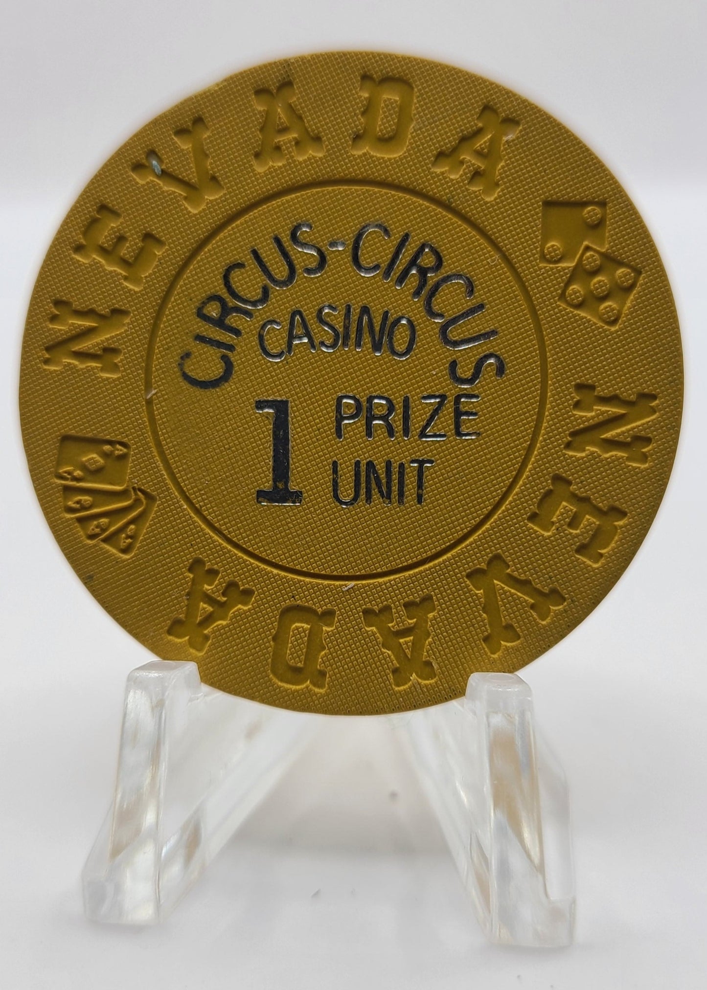 Circus Circus Casino Las Vegas Nevada 1968 1 Prize Unit Chip N6104