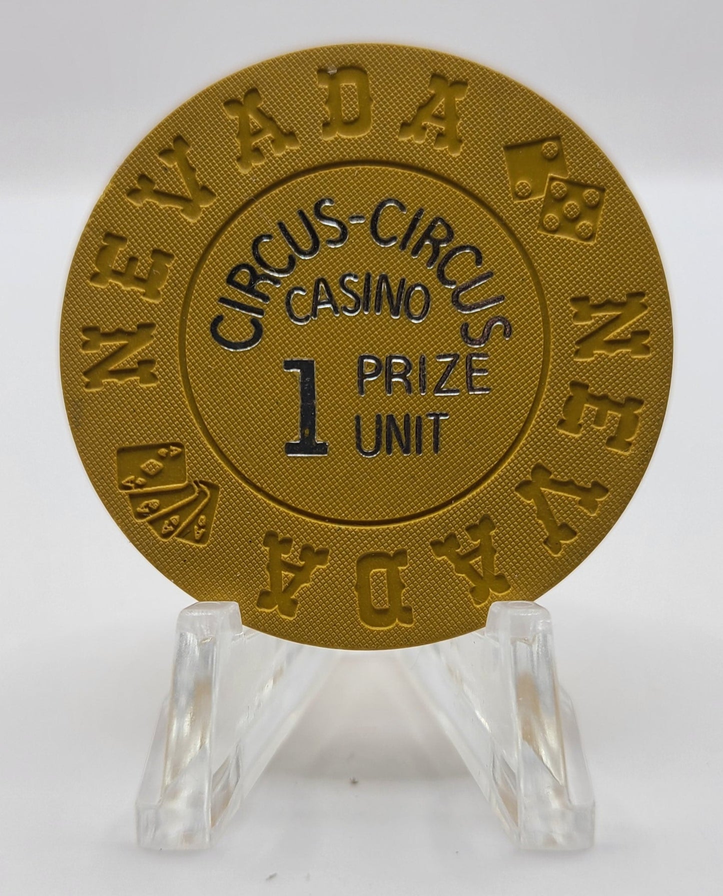 Circus Circus Casino Las Vegas Nevada 1968 1 Prize Unit Chip N6104