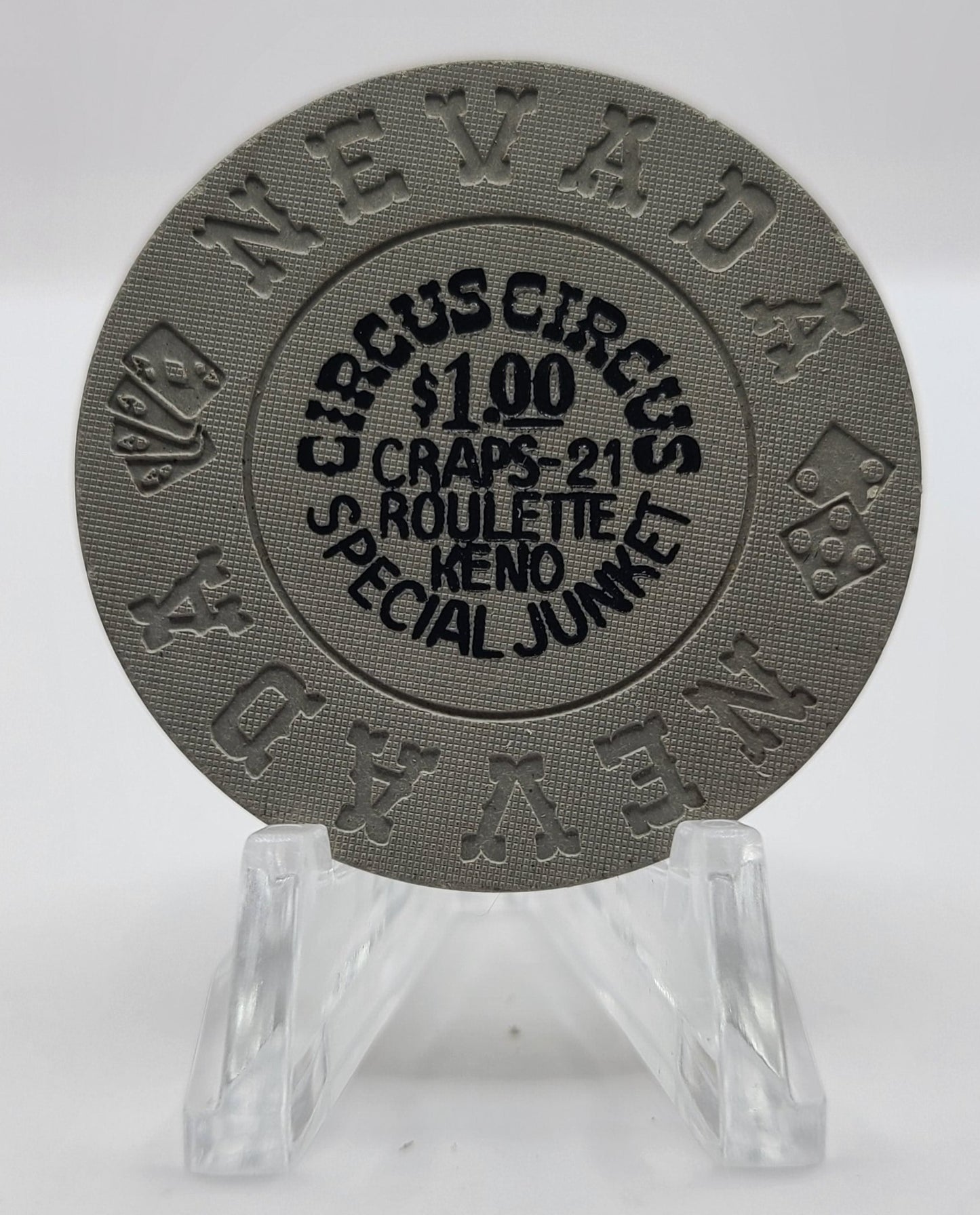 Circus Circus Casino Las Vegas Nevada 1970's $1 "Special Junket" Chip V3868