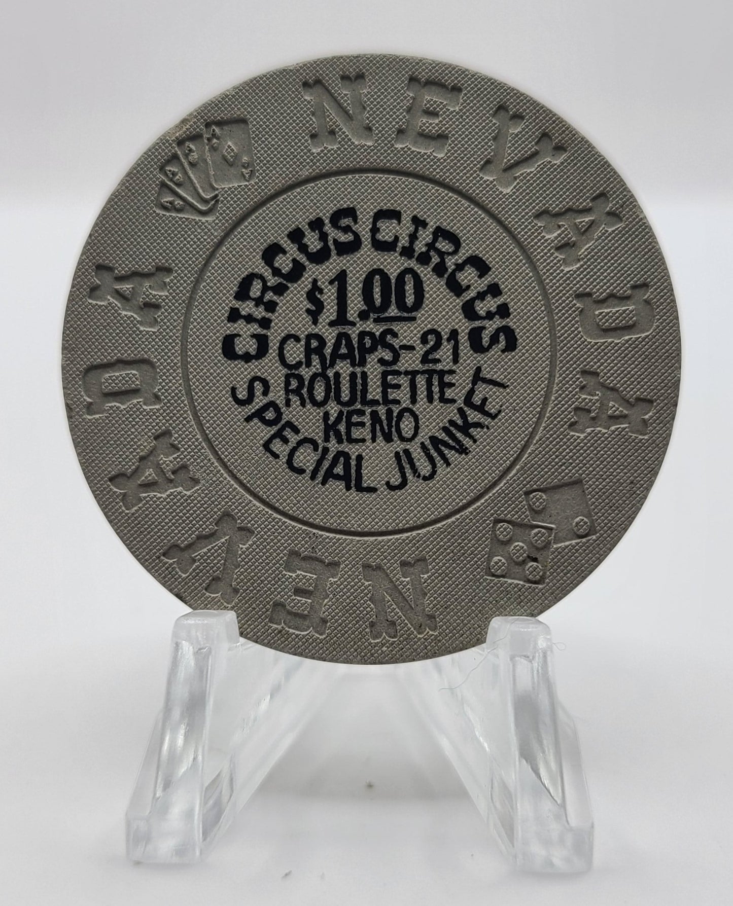 Circus Circus Casino Las Vegas Nevada 1970's $1 "Special Junket" Chip V3868