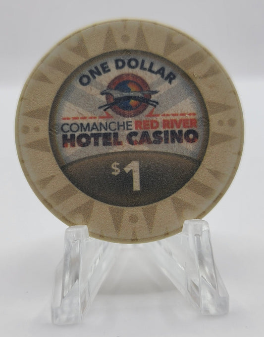 Comanche Red River Casino Devol Oklahoma 2019 $1 Chip