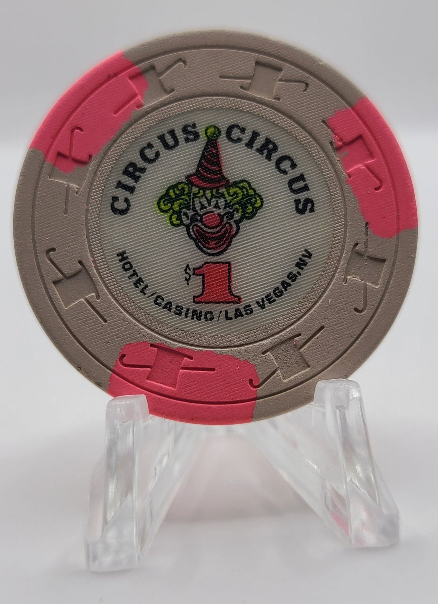 Circus Circus Casino Las Vegas Nevada 1990 $1 Chip N1466