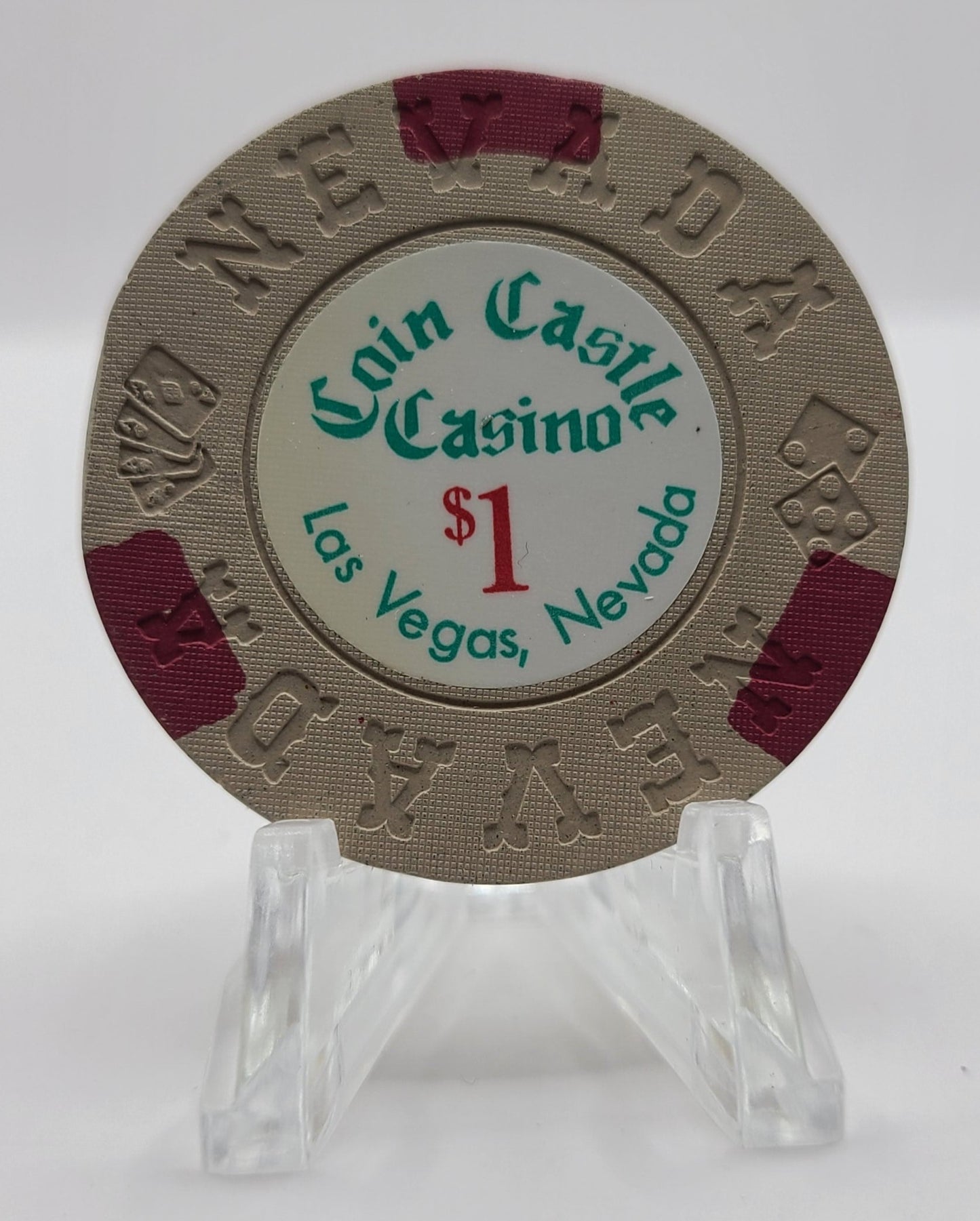 Coin Castle Casino Las Vegas NV $1 Chip 1974 N1473