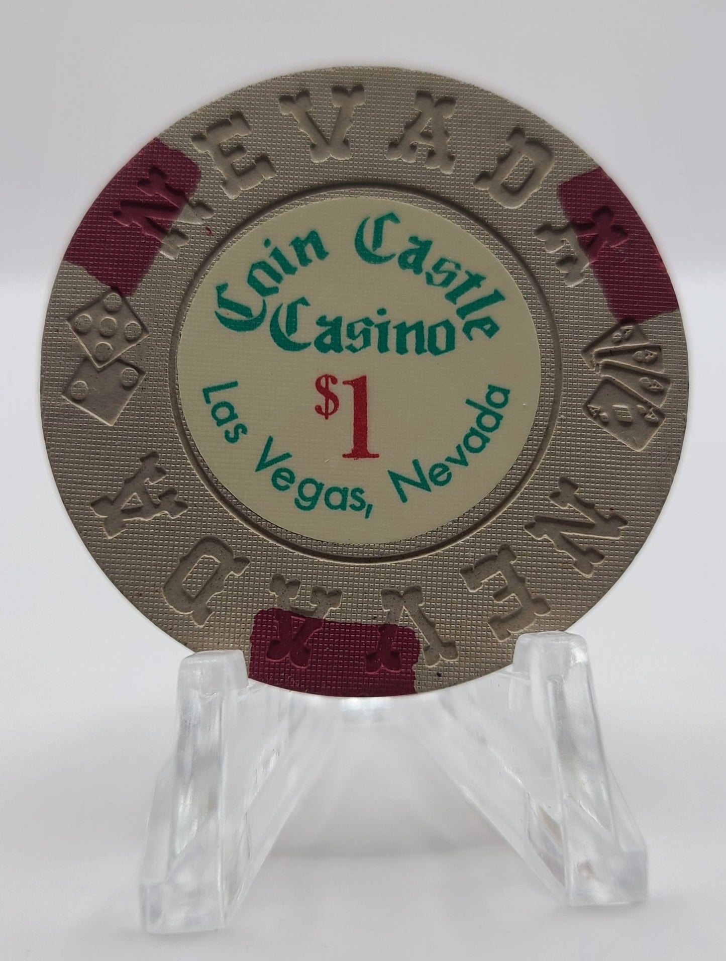 Coin Castle Casino Las Vegas NV $1 Chip 1974 N1473