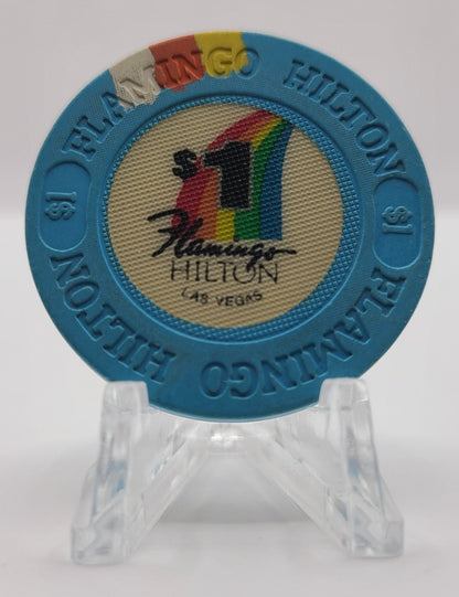 Flamingo Hilton Casino Las Vegas Nevada 1980's $1 Chip N1599