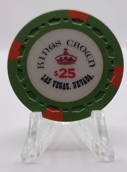 Kings Crown Las Vegas Nevada 1980's "MOVIE PROP FANTASY CHIP" $25 Chip N1822 "UNCIRCULATED"