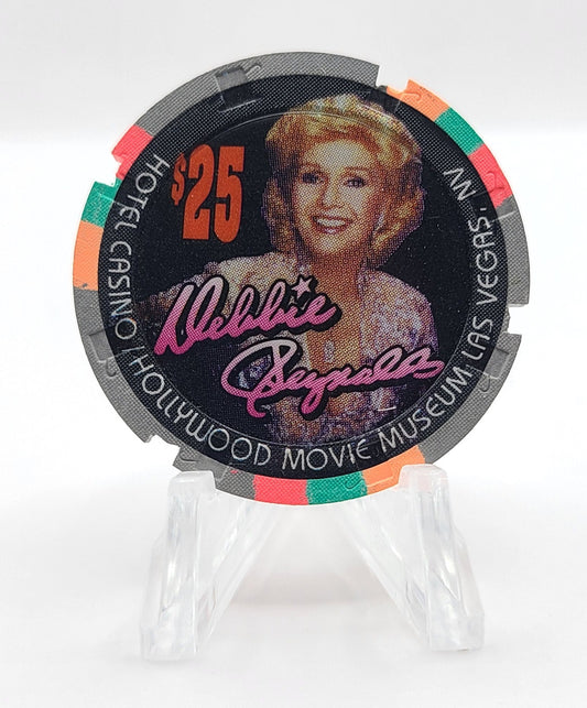 Debbie Reynolds Casino Las Vegas Nevada 1994 $25 "Prototype Paulson" Notched Chip