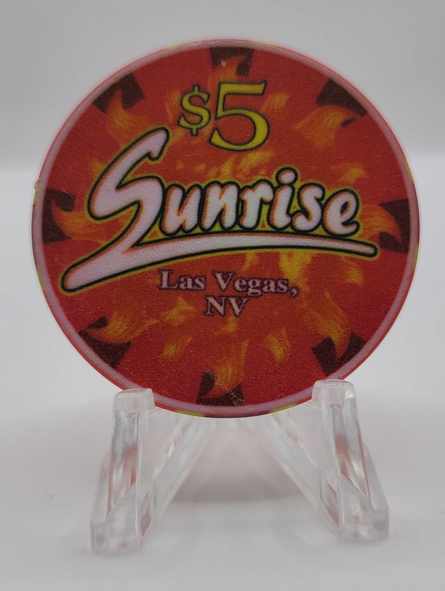 The Sunrise Casino "NEVER OPENED" Las Vegas NV $5 Chip V3471