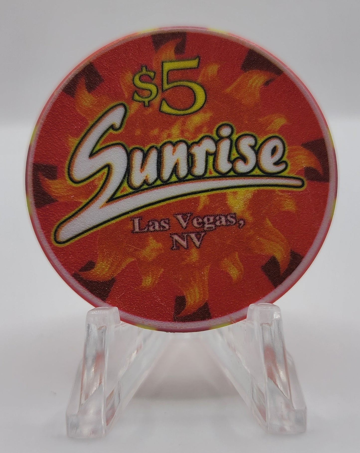 The Sunrise Casino "NEVER OPENED" Las Vegas NV $5 Chip V3471