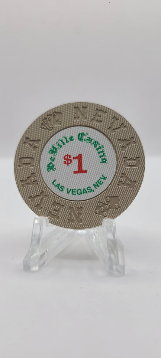 DeVille Casino Las Vegas Nevada 1973 $1 Chip N1482