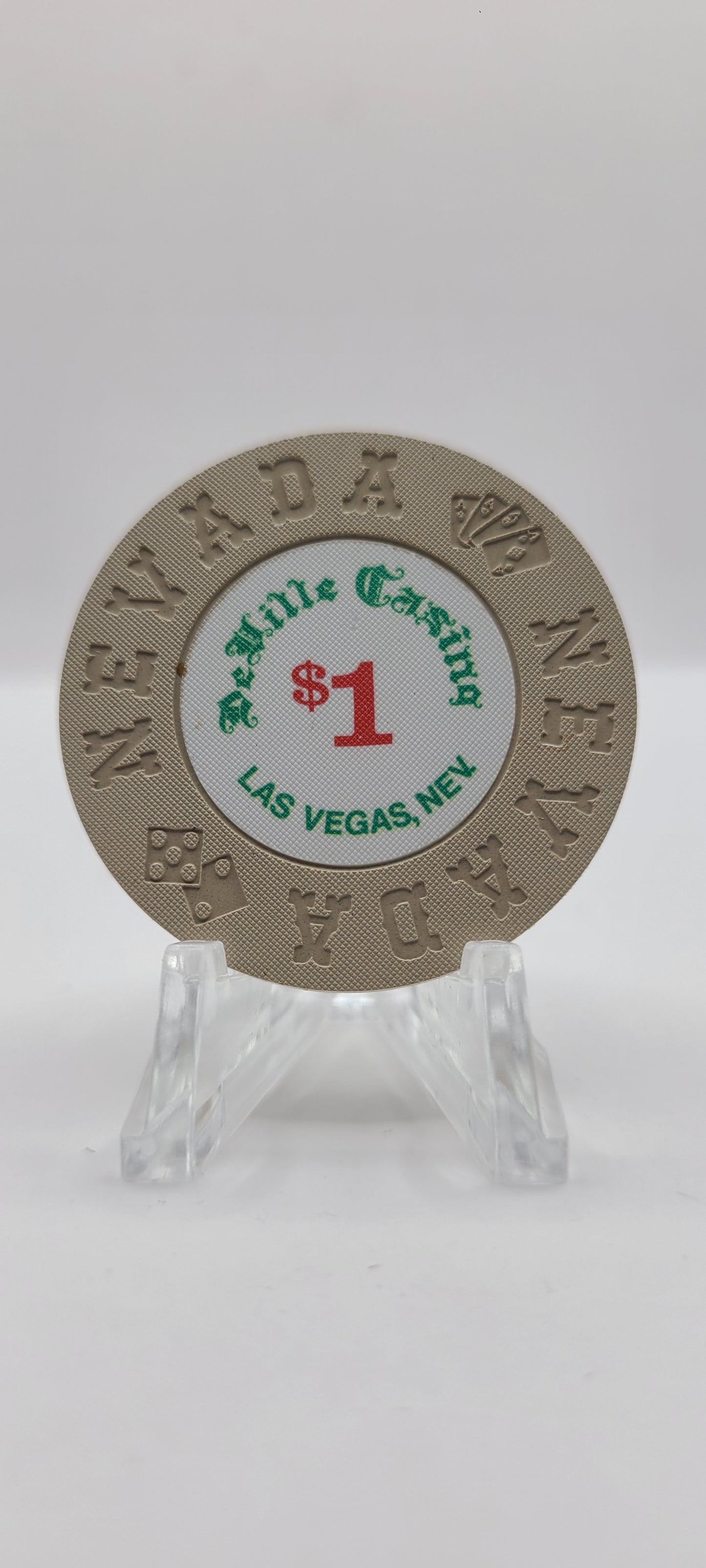 DeVille Casino Las Vegas Nevada 1973 $1 Chip N1482