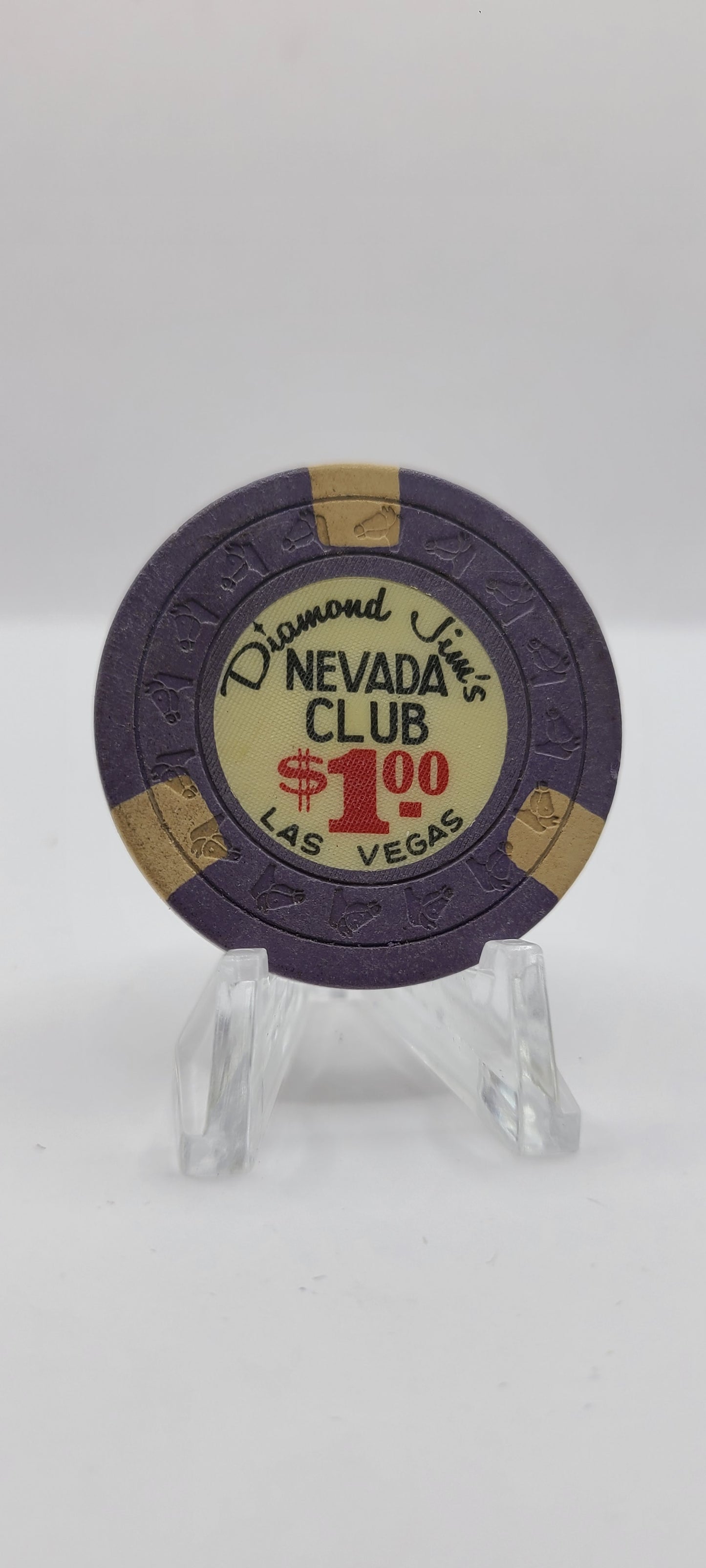 Nevada Club "Diamond Jim" Las Vegas Nevada 1963 $1 Chip N1956