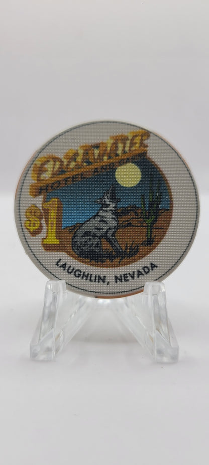 Edgewater Casino Laughlin Nevada 1995 "Linen" $1 Chip N0681